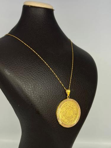 قلادة مويل الجنيه ذهب عيار21 مميز للهدايا وزن 3.26...