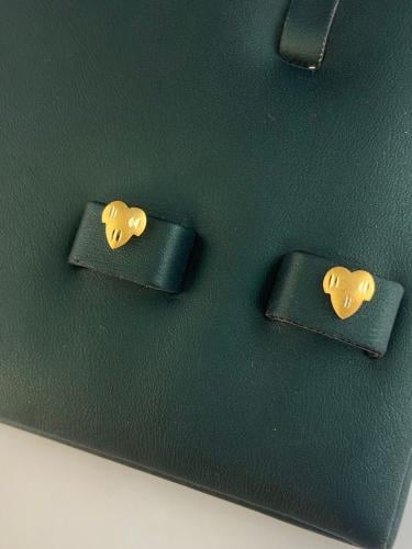 حلق شكل ورقة ذهب عيار21 ناعم و انيق للهدايا بوابة....