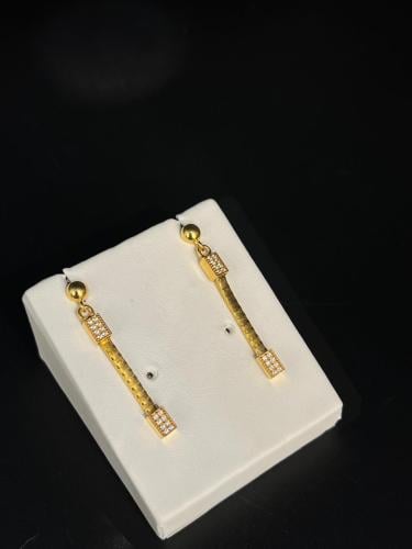 حلق ذهب عيار21 فاخر و مميز للمناسبات بوابة.5