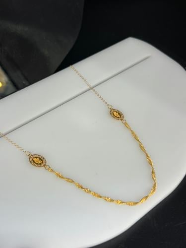 شوكر المبروم موديل السبايكه ذهب عيار21 مميز و انيق...