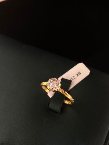 خاتم العروس سوليتير ذهب عيار21 وزن 1.55 مقاس10 بوا...