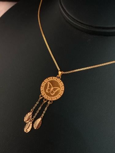 قلاده فاخره و مميزه ذهب عيار21 بوابة.4