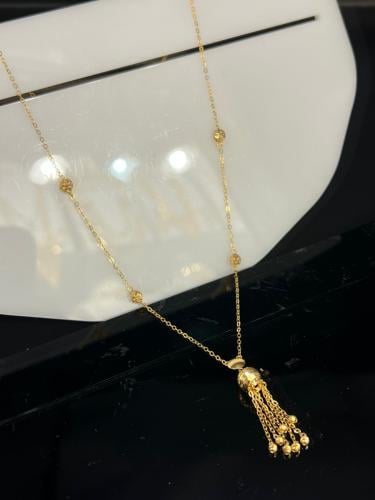 قلاد ذهب عيار21 فاخره و مميزه للهدايا بوابة.5