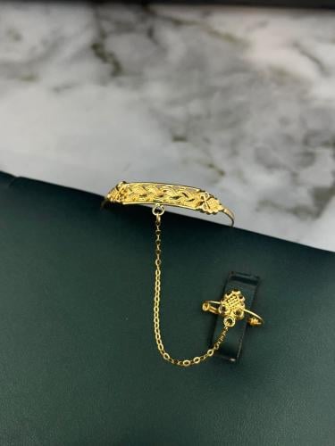 كف اطفال موديل المجدوله ذهب عيار21 فري سايز وزن 4....