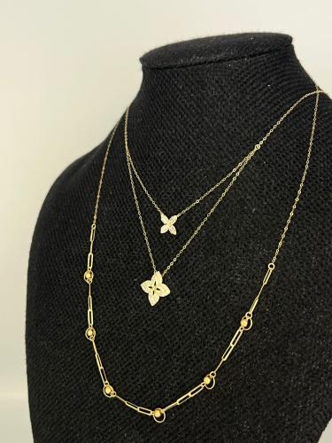 شوكر دورين و شوكر الكور ذهب عيار18 وزن 2.29 بوابة....