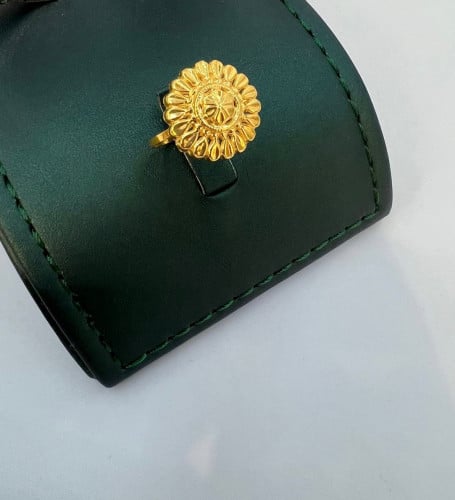 خاتم كرسي جابر مميز و انيق عيار21 المقاس 20