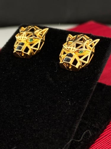 حلق تايقر فاخر و انيق موديل ايطالي ذهب عيار21