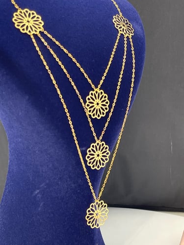 شلال الورد ذهب عيار21 وزن 4.88 بوابة 4