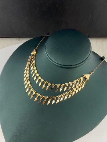 شلال رمش العروس فاخر و انيق ذهب عيار٢١ الوزن ٦.٨٧