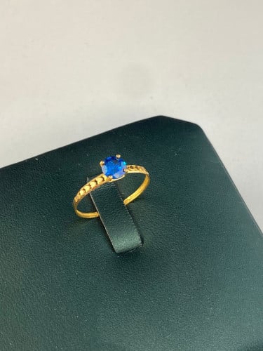 خاتم سوليتير مميز و انيق عيار21 مقاس20