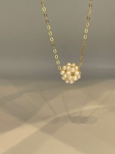 شوكر لؤلؤ زراعي مميز و انيق عيار21