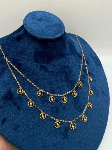 شوكر الكور دورين ذهب عيار21 فاخر و انيق الوزن 4.63