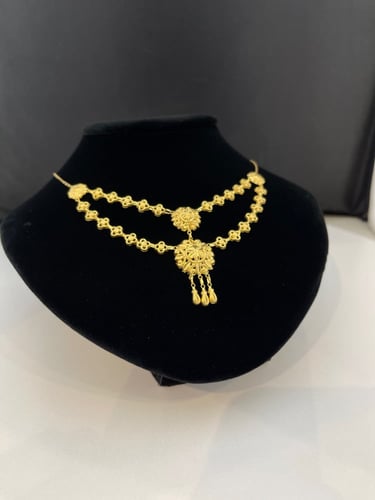 قلادة كرسي جابر دورين ذهب عيار21