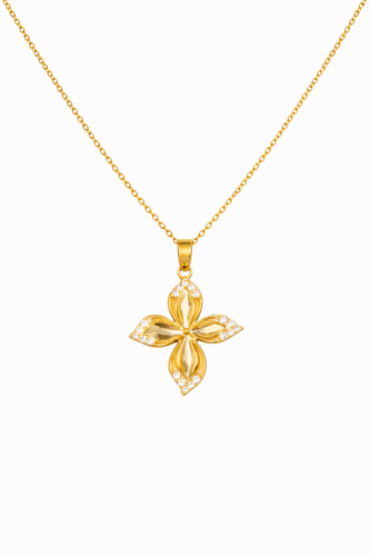 قلادة باسكال ذهب عيار 18 مميزه و انيق وزن 1.70 جرا...