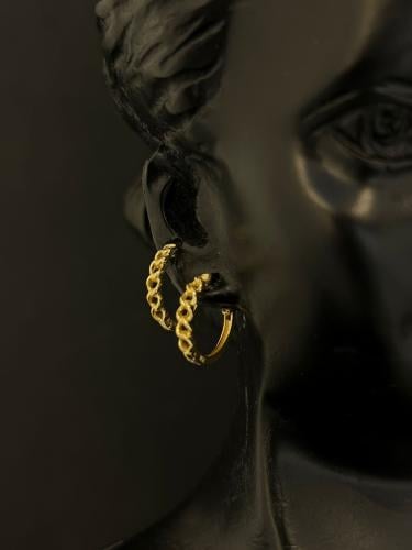 حلق الجنزير ذهب عيار18 فاخر و انيق للهدايا بوابة.5