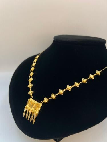 قلادة رمش العروس ذهب عيار21 وزن5.80 بوابة.5