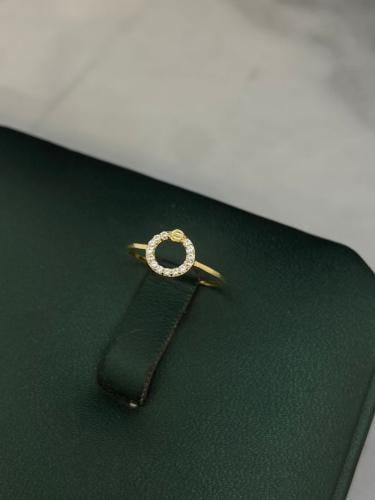 خاتم ذهب عيار18 فاخر و مميز للهدايا مقاس6 بوابة.4