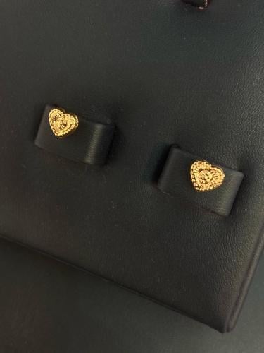 حلق القلب ناعم و انيق للهدايا ذهب عيار18 بوابة.4