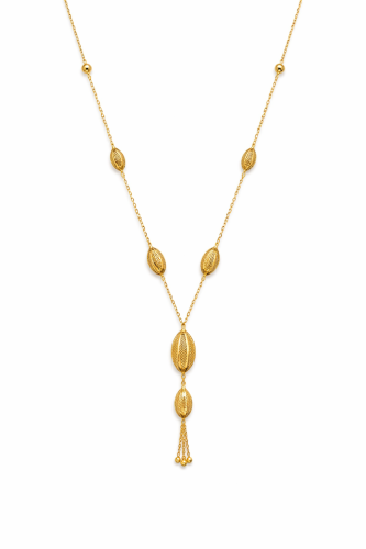 سبحة ذهب عيار 21 بتصميم أنيق ومميز وزن 15.06جرام