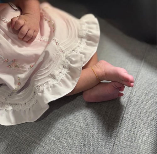 خلخال او سوارة مواليد ذهب عيار21 فاخره و انيقه لله...