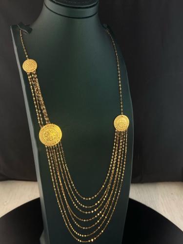 سبحة الشلال فاخره و انيقه ذهب عياز21 وزن 6.00 بواب...