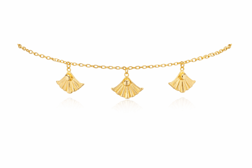 خلخال ذهب موديل مراوح – ذهب عيار 21 وزن 3.21 جرام