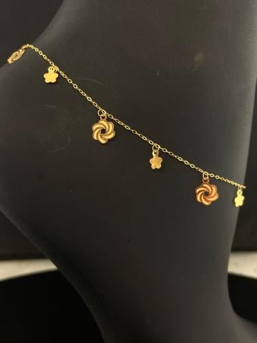 خلخال الورده ذهب عيار21 وزن 1.08 بوابة.5