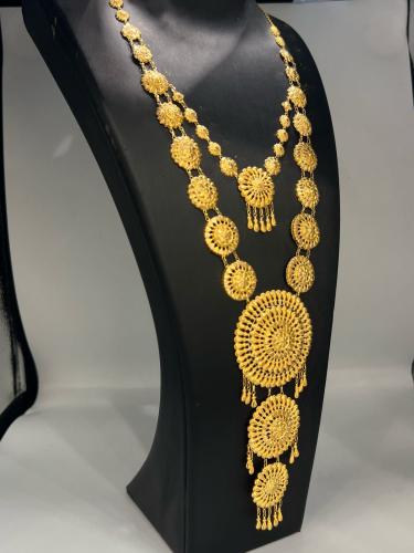 سبحه ذهب عيار21 موديل كرسي جابر دورين وزن 21.65 بو...