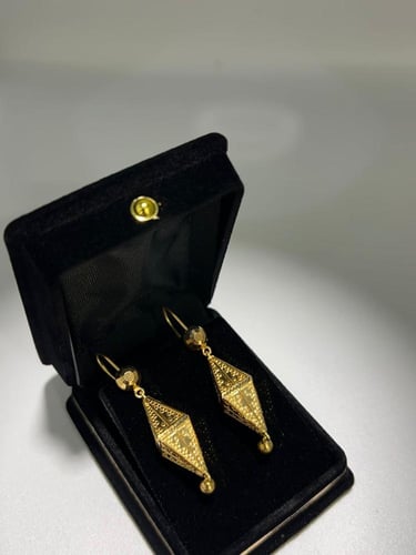 حلق الفانوس ذهب عيار21 فاخر و مميز وزن6.47 بوابة.5