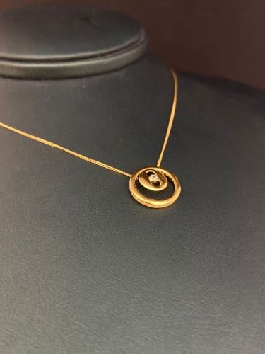 قلادة مسيكا ذهب عيار21 فاخره و مميزه للهدايا بوابة...