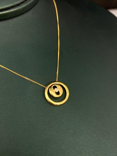 قلادة مسيكا ذهب عيار21 فاخره و مميزه للهدايا بوابة...