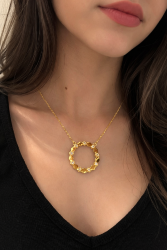 قلادة شوميه ذهب عيار21 فاخره و مميزه وزن3.04 بوابة...