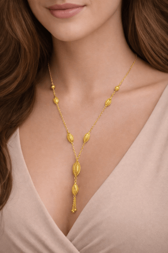 سبحة ذهب عيار 21 بتصميم أنيق ومميز وزن 15.06جرام