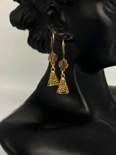 حلق ذهب عيار21 ناعم و انيق للهدايا بوابة.5