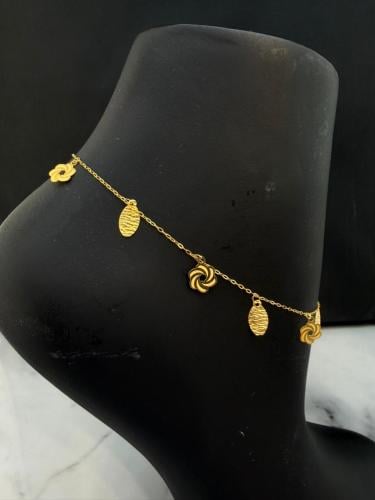 خلخال ذهب عيار21 مميز و انيق وزن 1.22 بوابة.4