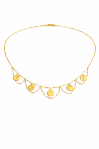 قلادة الدنتيل ذهب عيار21 فاخر وزن 2.29 جرام