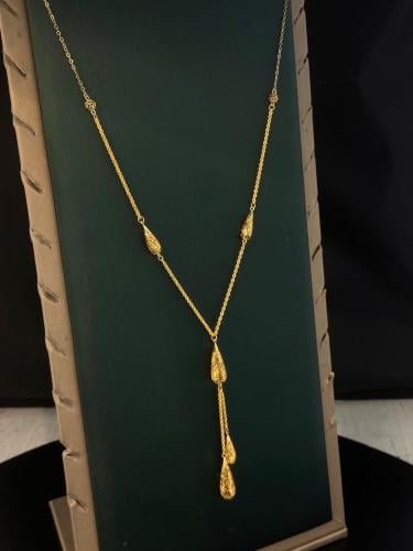 سبحة الدمعه ذهب عيار21 فاخر و انيقه وزن 4.86 بوابة...