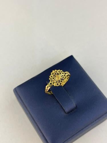 خاتم غصن الزيتون فاخر و انيق ذهب عيار٢١ المقاس 12...