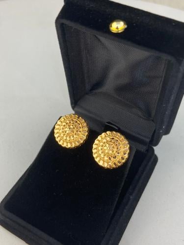 حلق كرسي جابر فاخر و مميز ذهب عيار٢١ الوزن 2.72 بو...