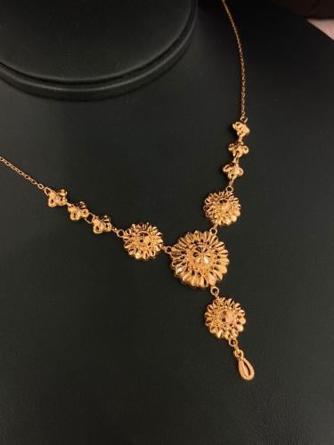 عقد كرسي جابر ذهب عيار21 وزن 3.40 بوابة.4