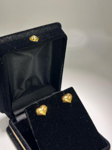 حلق القلب ناعم و انيق للهدايا ذهب عيار18 بوابة.5