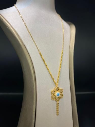 سبحة المبروم دورين ذهب عيار٢١ فاخره و انيقه بوابة....