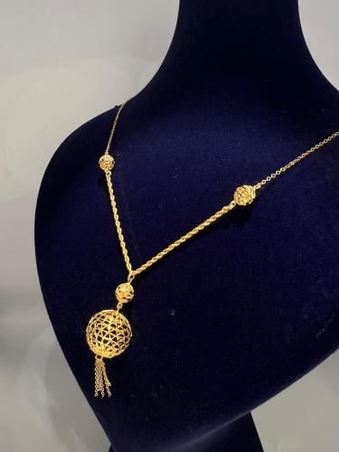 سبحة المبروم فاخره و انيقه ذهب عيار٢١ بوابة.5