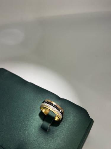 دبله فاخره و مميزه ذهب عيار18 مقاس 10