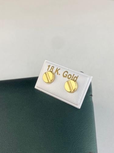 حلق اسباني طبي ذهب عيار 18 قفل آمن ومريح لبس يومي...