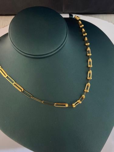 قلادة الجنزير فاخره و مميزه ذهب عيار21 الوزن 10.33...