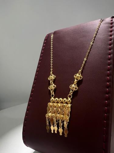 قلادة رمش العروس ذهب عيار21 الوزن 5.18 بوابة.5