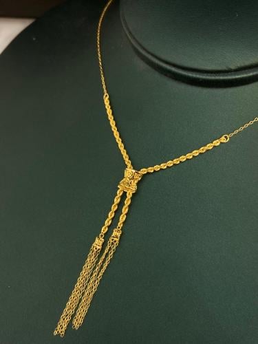 قلاده ذهب عيار21 فاخره و مميزه وزن 2.29 بوابة.4