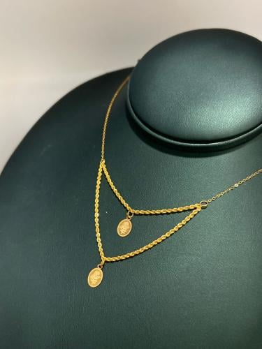 شوكر المبروم دورين فاخر و انيق ذهب عيار21 بوابة.5