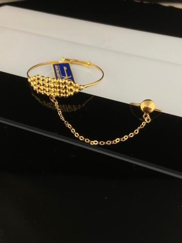 كف حب السكر ذهب عيار21 اطفال فاخر و مميز فري سايز...